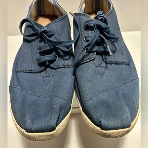 TOMS Blue Canvas Lace-Up Shoes – Men’s Size by 13